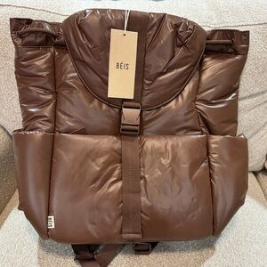 NWT BÉIS The Cargo Backpack in Maple